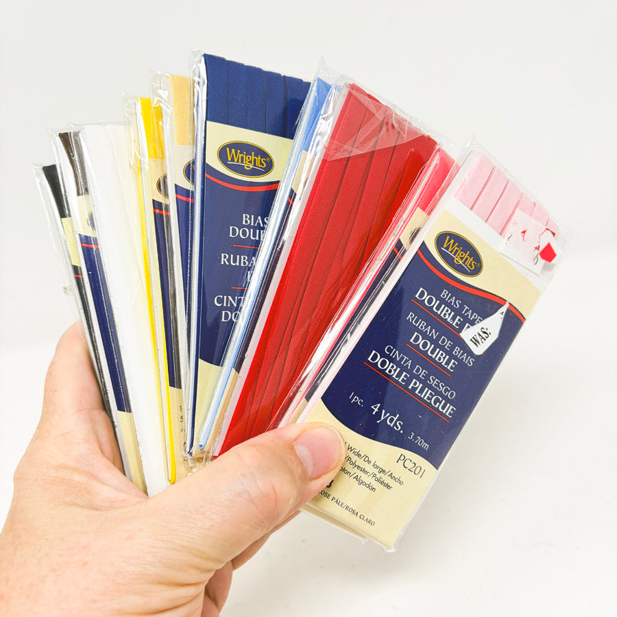 Wrights Double Fold Bias Tape - 4 yd Pack