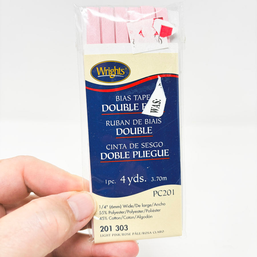 Wrights Double Fold Bias Tape - 4 yd Pack