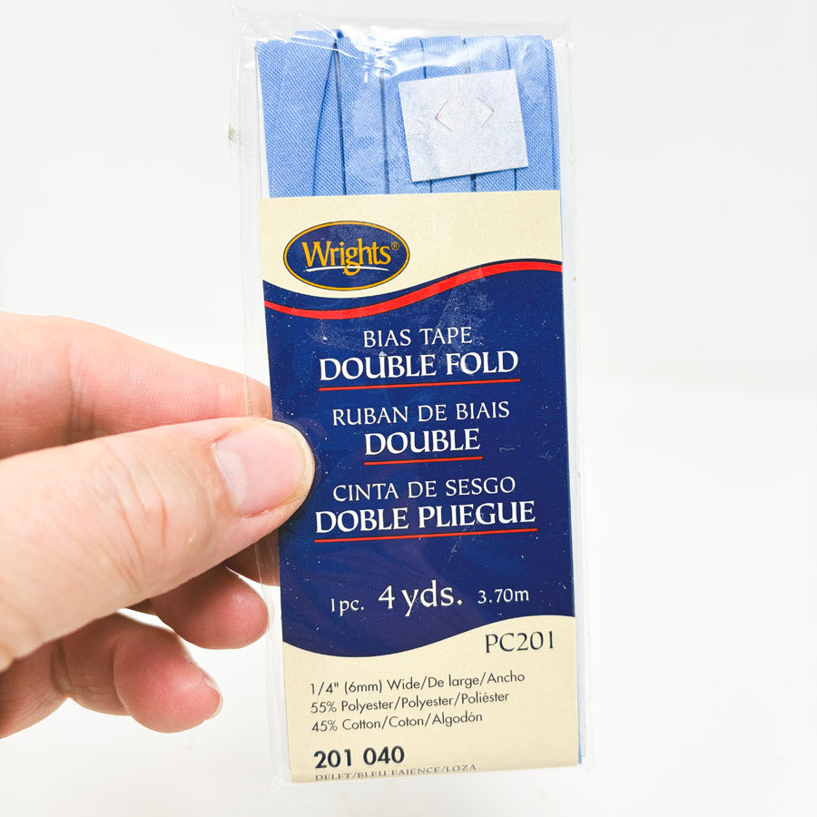 Wrights Double Fold Bias Tape - 4 yd Pack