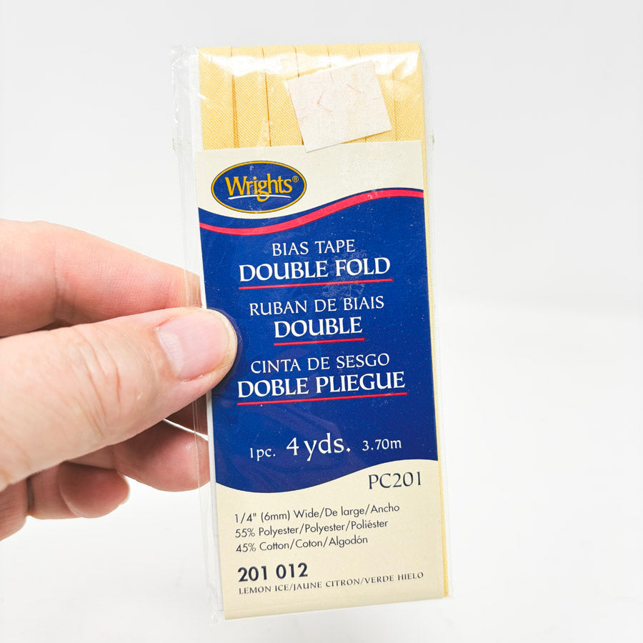 Wrights Double Fold Bias Tape - 4 yd Pack