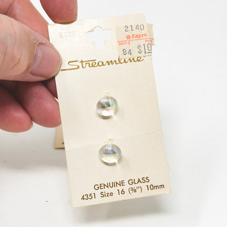 Carded Streamline Buttons