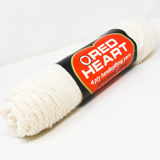 Red Heart Acrylic Yarn - White Small Skein