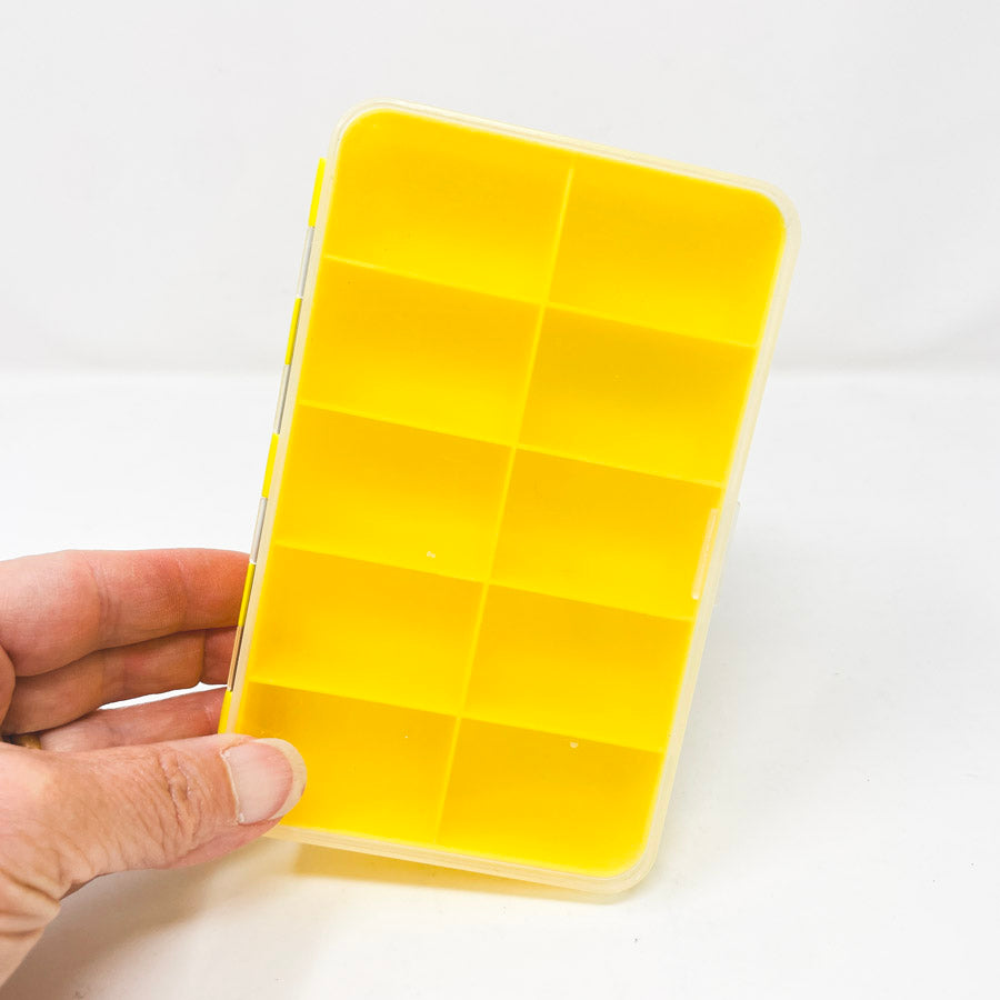 Yellow 10 Compartment Storage Container