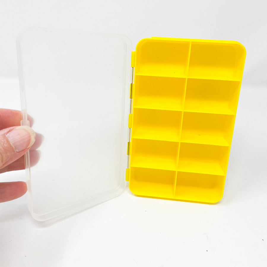 Yellow 10 Compartment Storage Container
