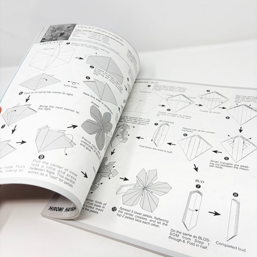 Origami Flowers Book by Hiromi Hayashi