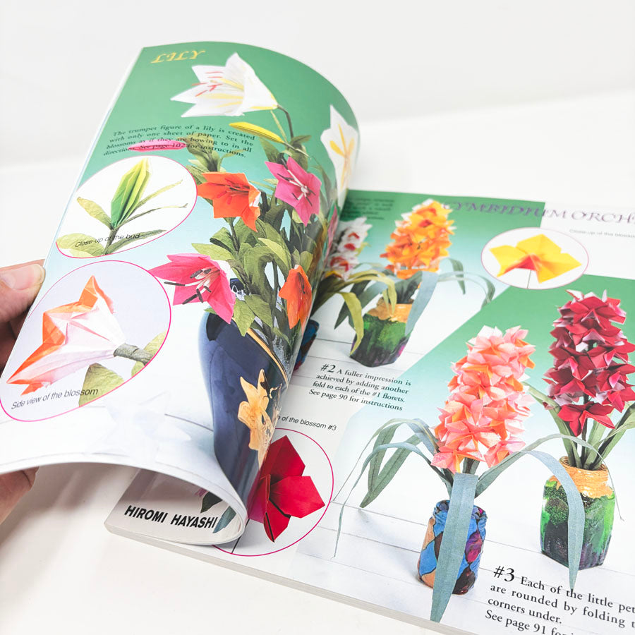 Origami Flowers Book by Hiromi Hayashi