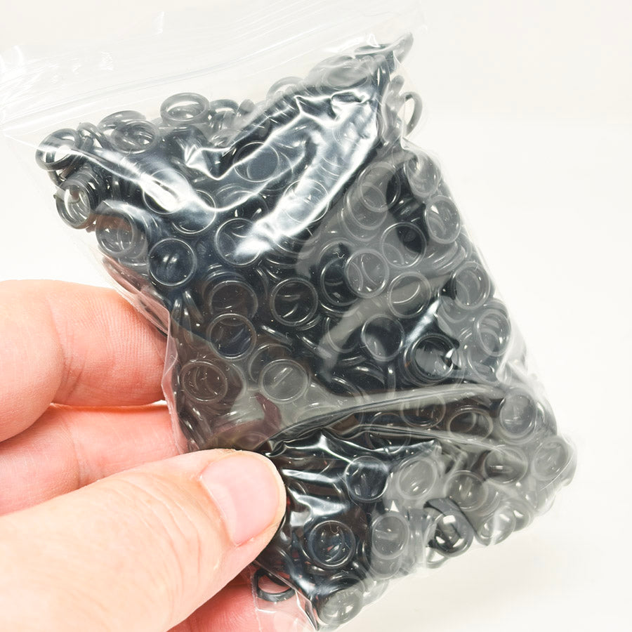 Bulk Black Plastic Bra/Lingerie Strap Sliders - Ring or Figure Eight
