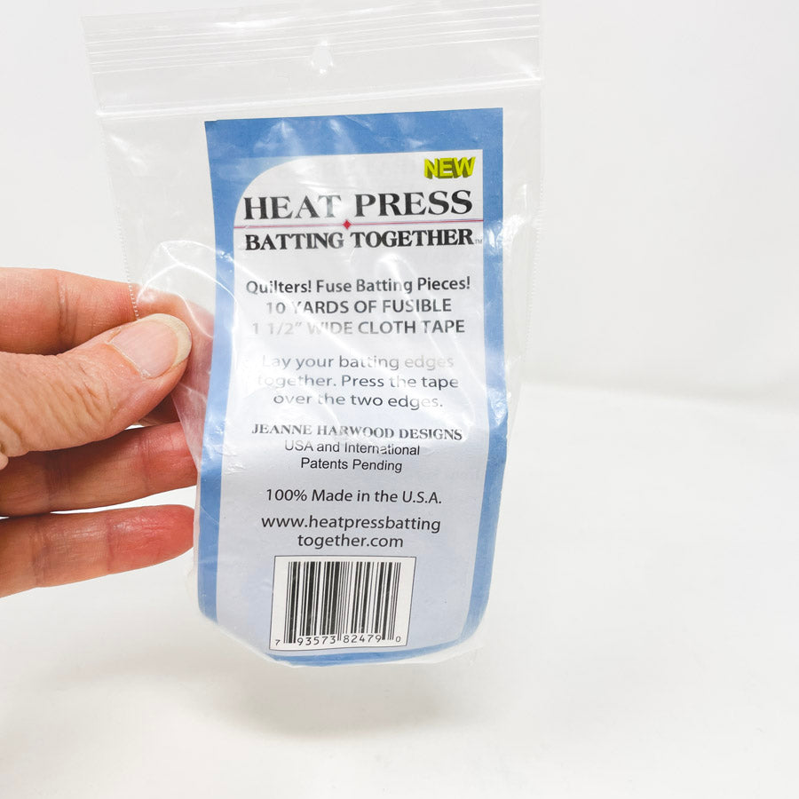 Heat Press Batting 1.5" Wide Cloth Tape - 10 Yards