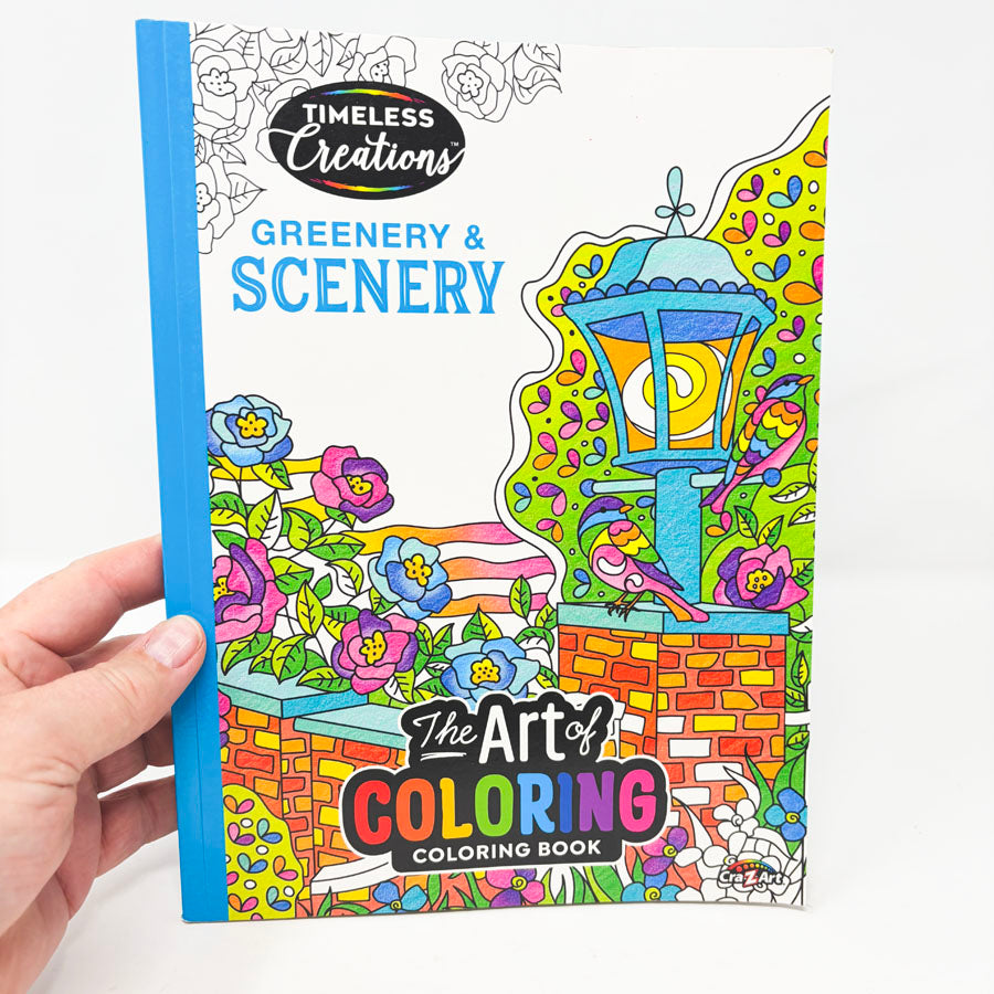 Greenery & Scenery Coloring Book by Timeless Creations
