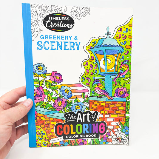 Greenery & Scenery Coloring Book by Timeless Creations