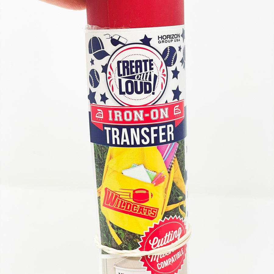 Red Iron on Transfer Media