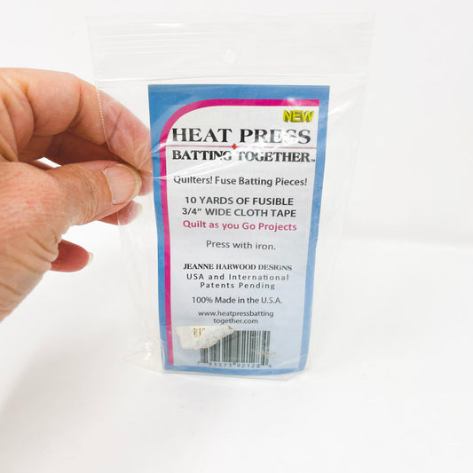 Heat Press Batting Together Fusible Binding Tape