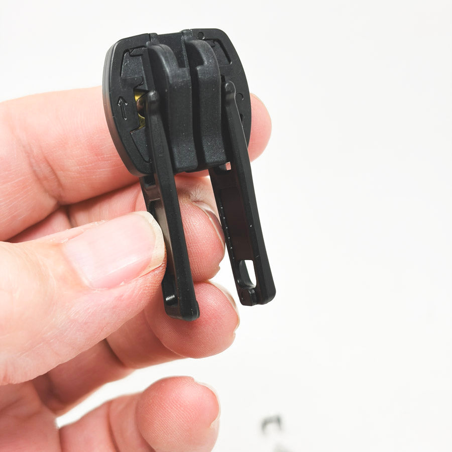 Pair of Heavy Duty Black Plastic Zipper Pulls