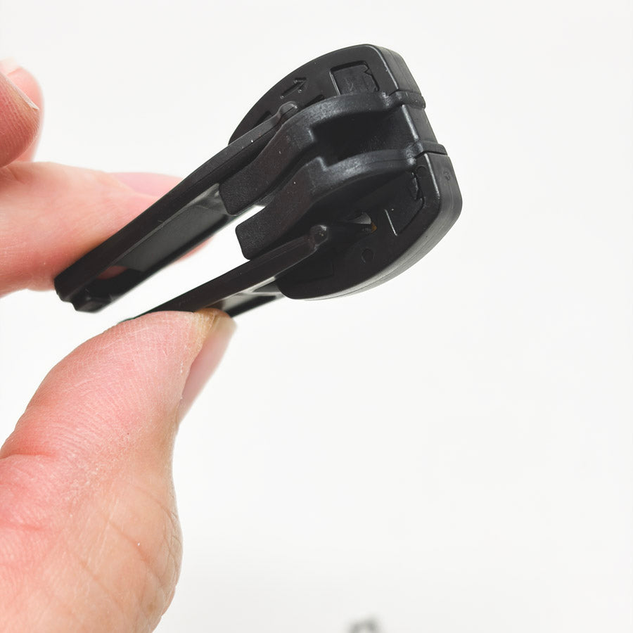 Pair of Heavy Duty Black Plastic Zipper Pulls