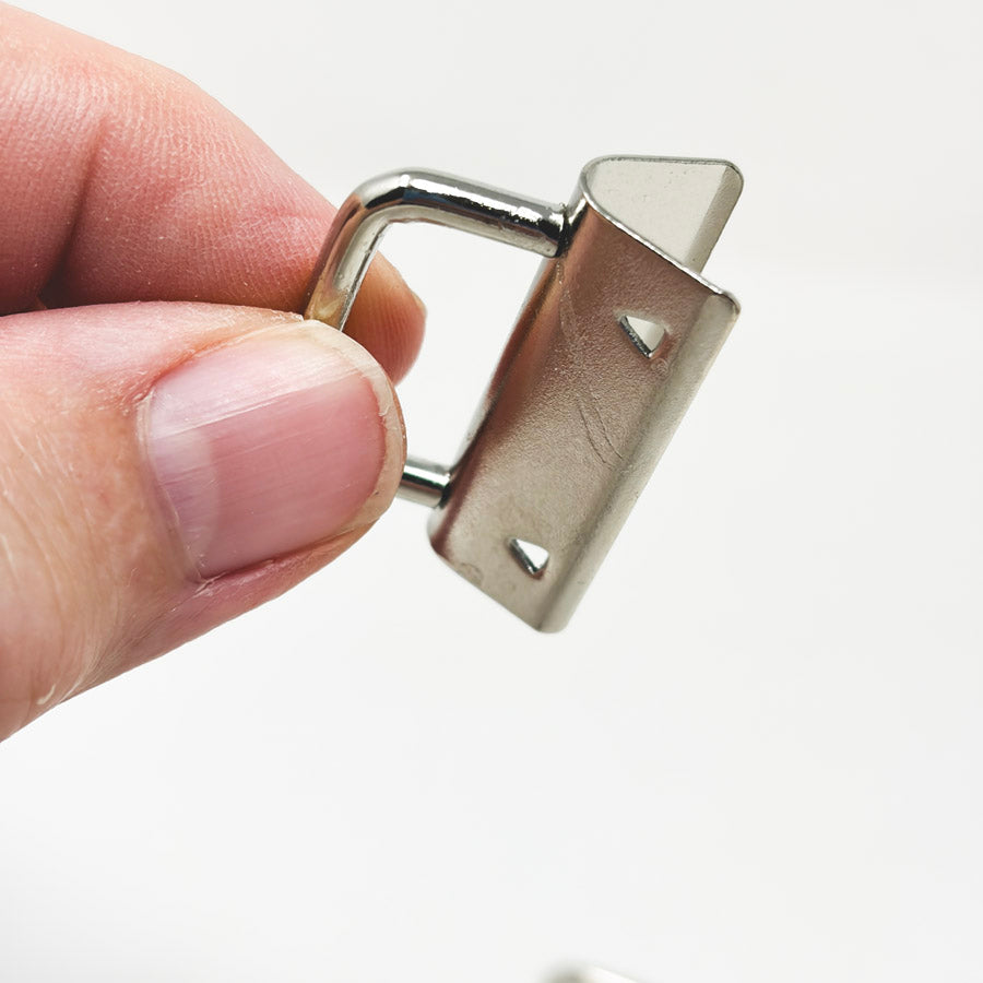 Silver Key Fob Hardware With Key Rings Set (6)