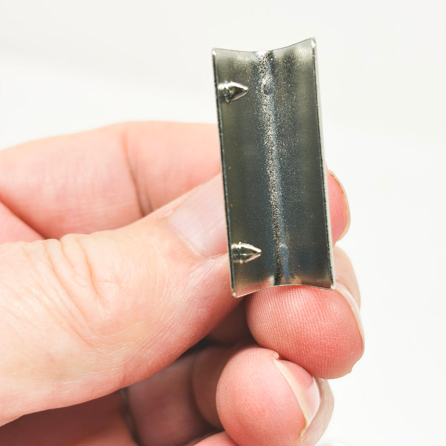 Silver Key Fob Hardware With Key Rings Set (6)