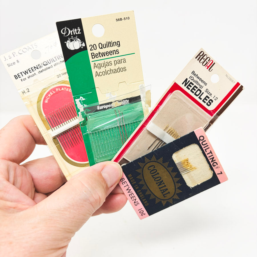 Bundle of Four Hand Sewing Needles - Partial Packs