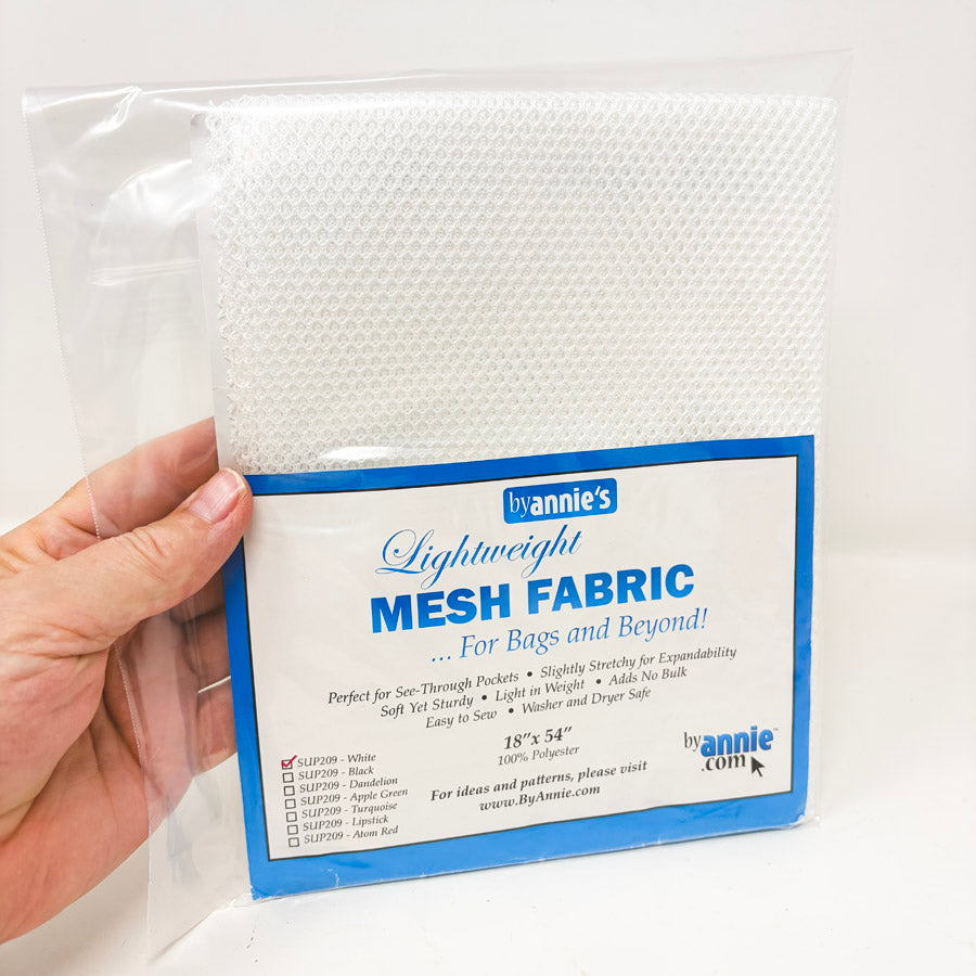 White Lightweight Mesh Fabric ByAnnie