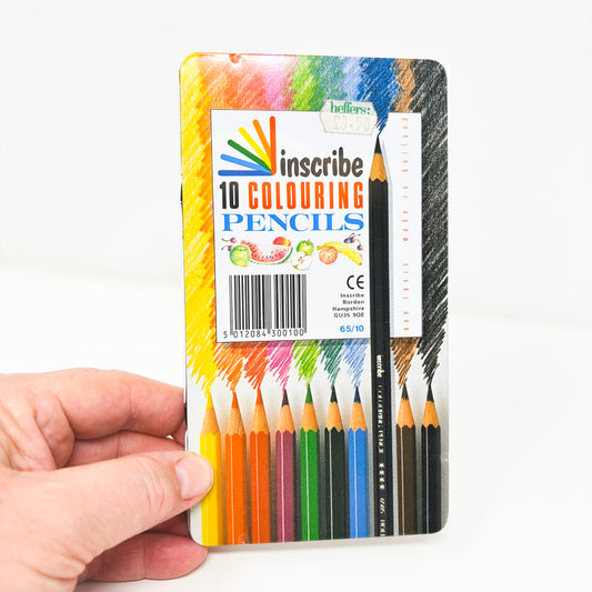 Inscribe Colouring Pencils in Tin - 10 ct