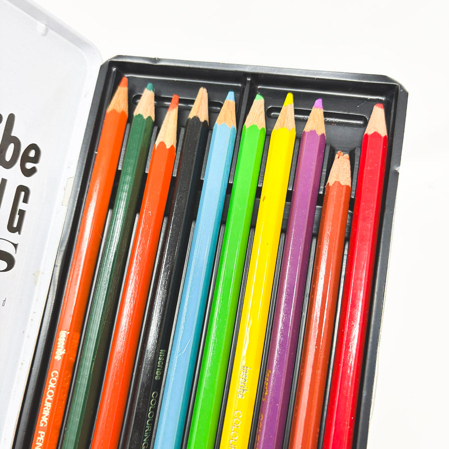 Inscribe Colouring Pencils in Tin - 10 ct
