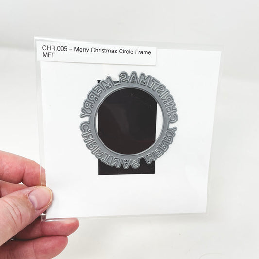 Merry Christmas Circle Frame Die - My Favorite Things