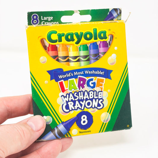 8 Crayola Large Washable Crayons