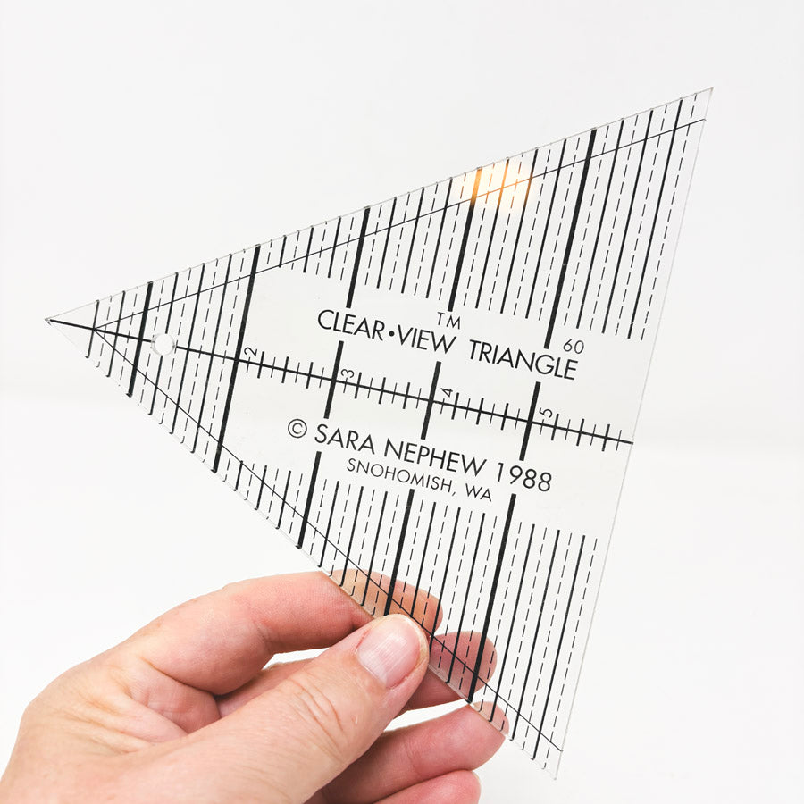 Clear View Triangle Quilting Ruler