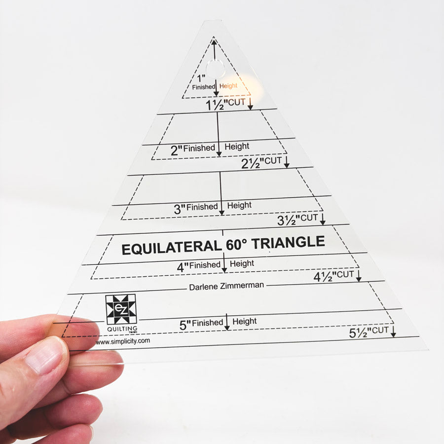 EZ Quilting Equilateral 60° Triangle Quilting Template