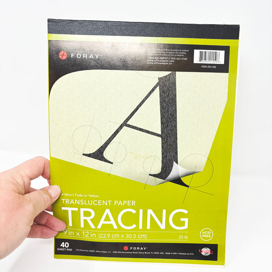 9" x 12" Foray Tracing Paper