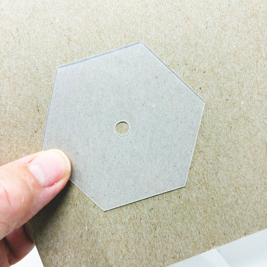 3" Plastic Hexagon Quilting Templates (41)