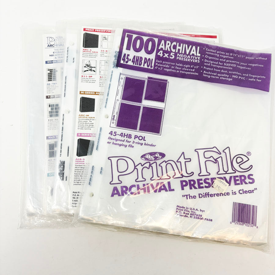 4" x 5" Archival Negative Preservers