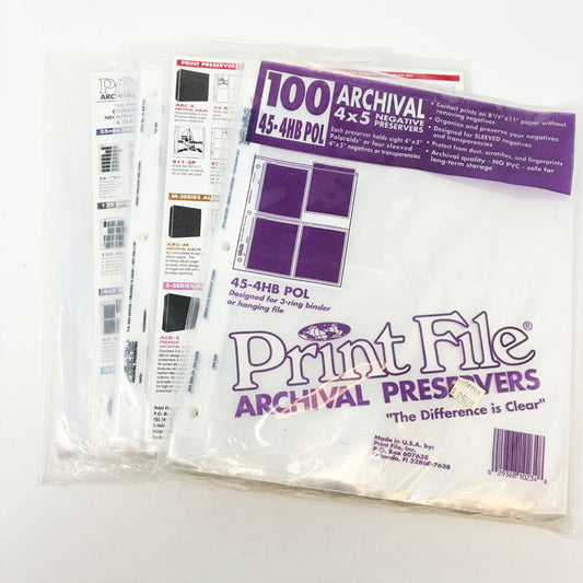 4" x 5" Archival Negative Preservers