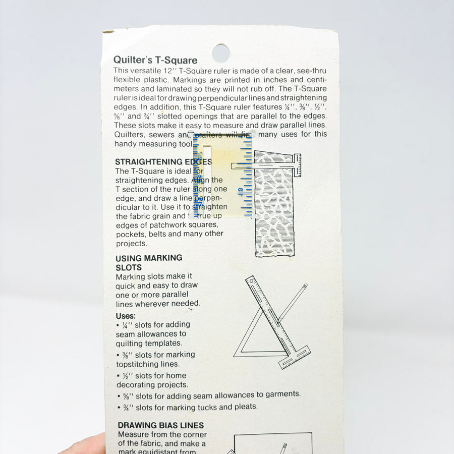Quilter's T-Square Sewing Tool