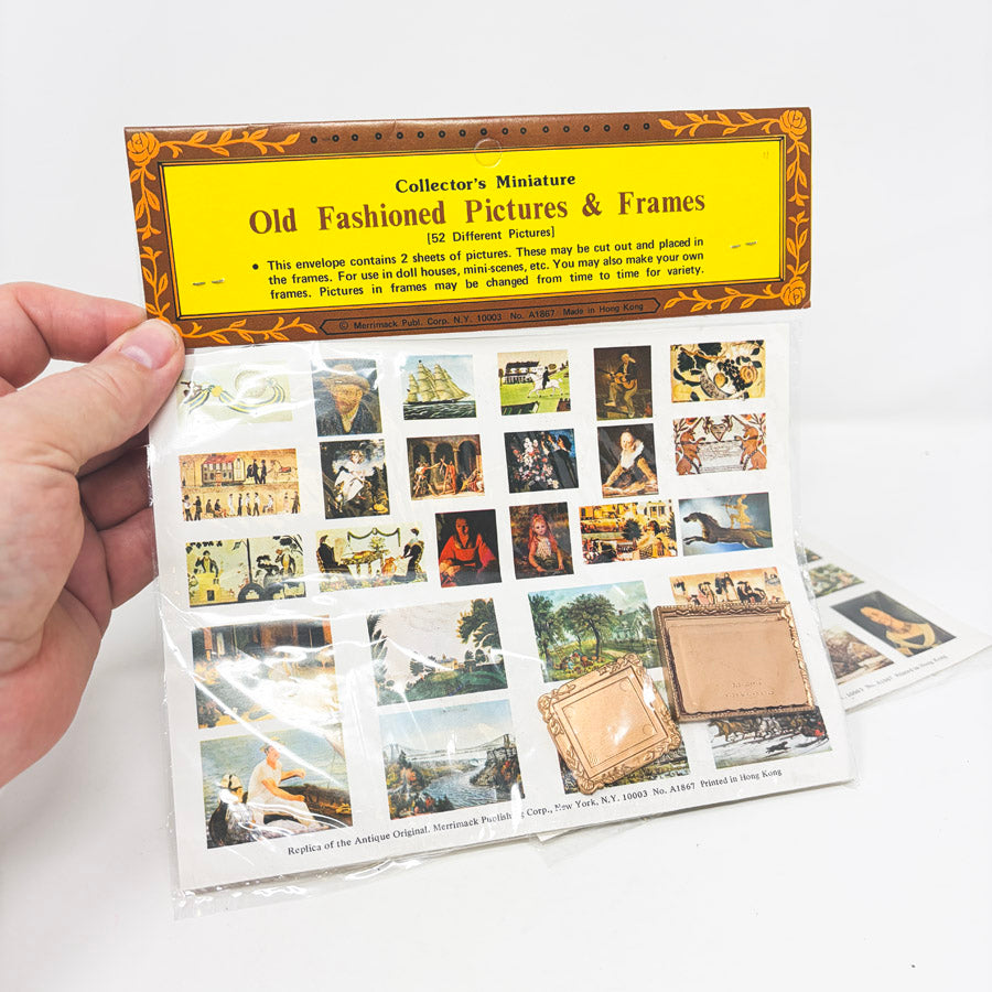 Merrimack Publishing Group - Miniature Old Fashioned Pictures and Frames