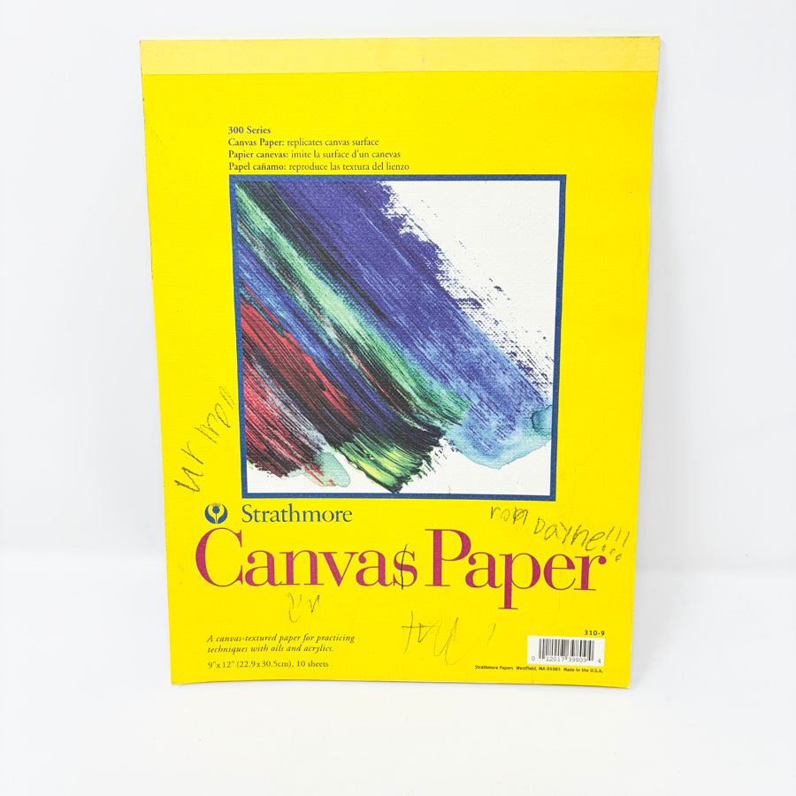 9" x 12" Strathmore 300 Series Canvas Paper