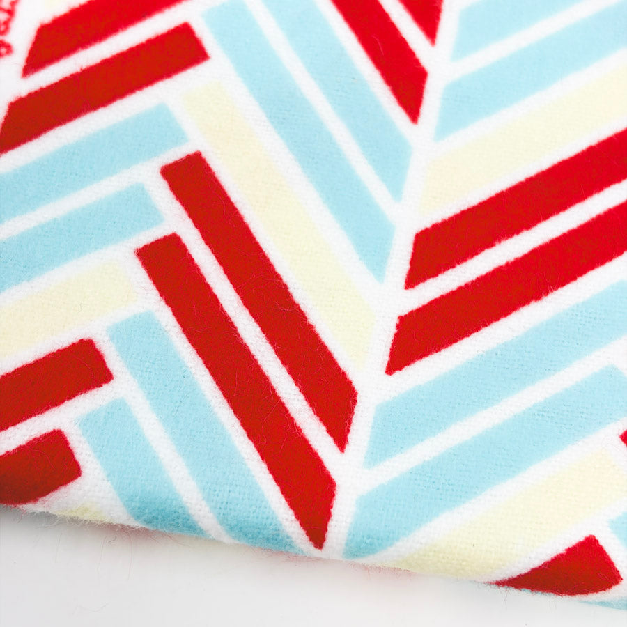 2 yds x 42" Three Color Chevron Flannel Fabric