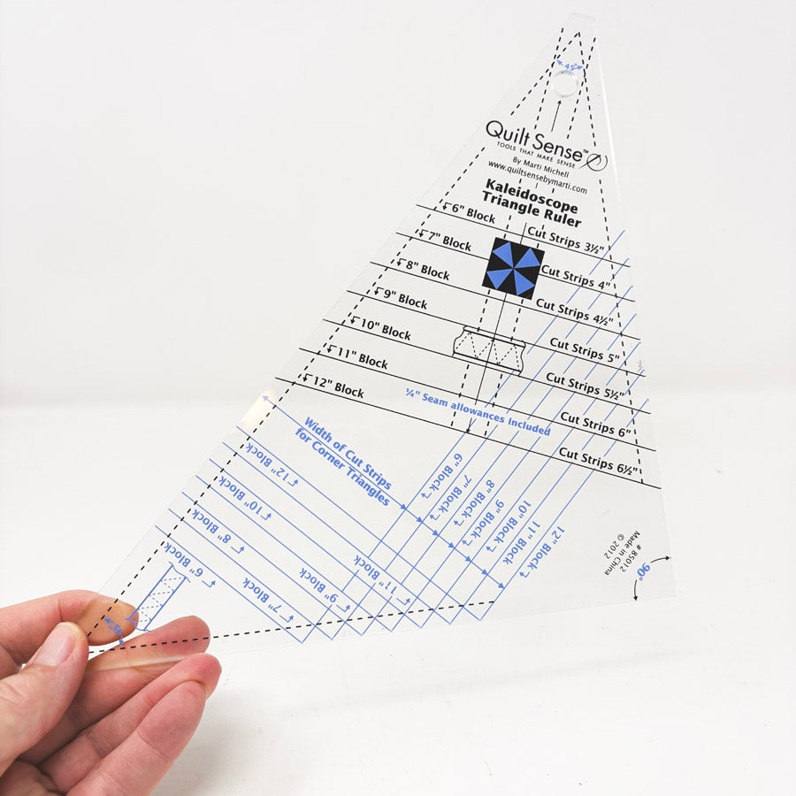 Dritz Quilt Sense Kaleidoscope Triangle Quilting Ruler