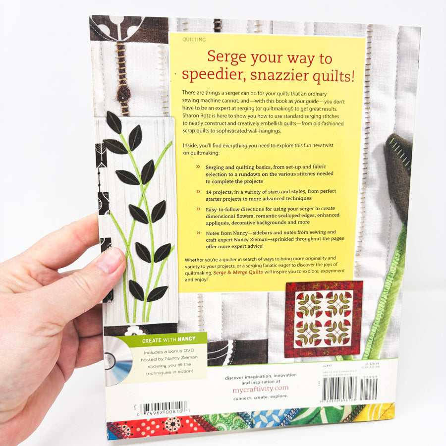 Serge & Merge Quilts Book and CD by Create with Nancy