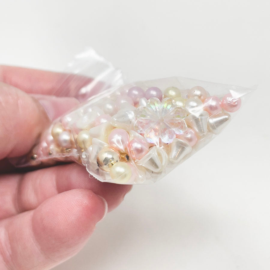 Assorted Plastic Bell & Pearl Beads
