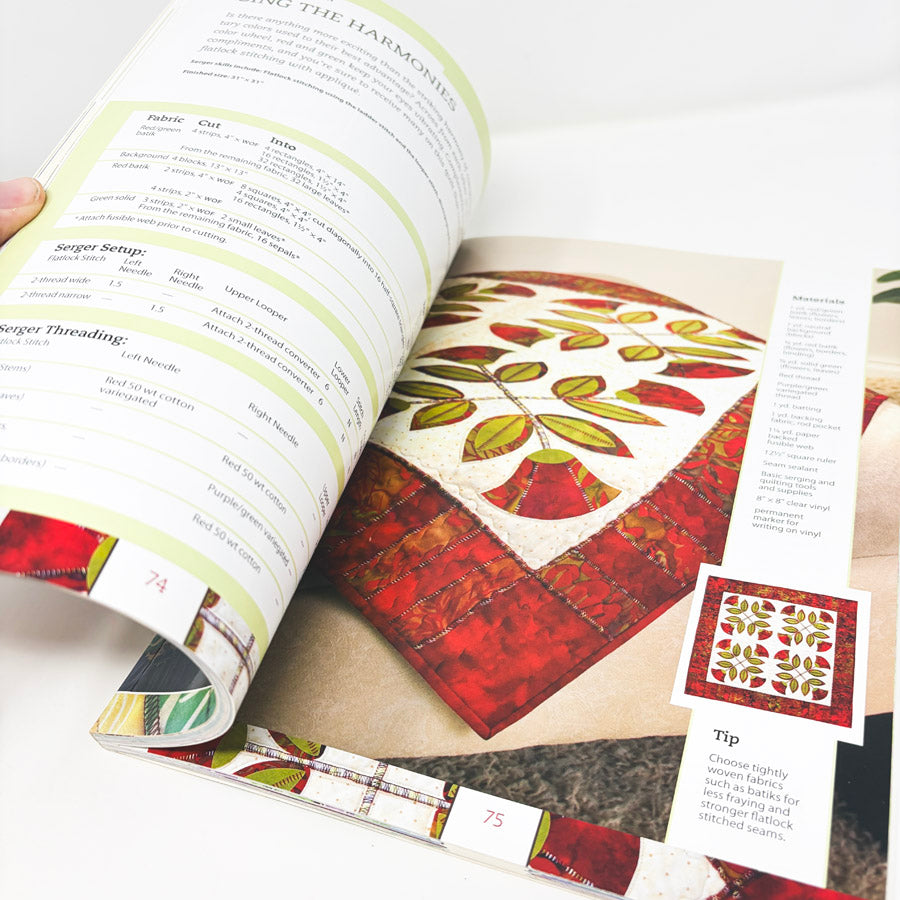 Serge & Merge Quilts Book and CD by Create with Nancy