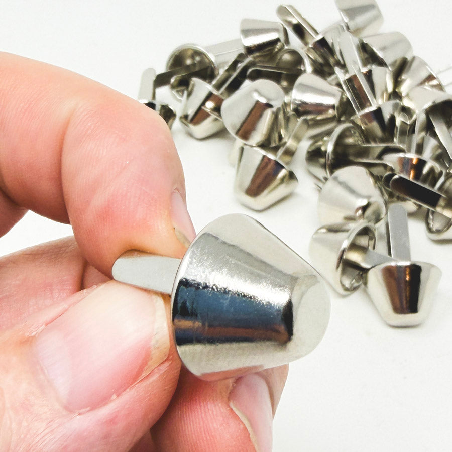 Bundle of Asst. Flat Top Stud Cones – 2 Prong (28)