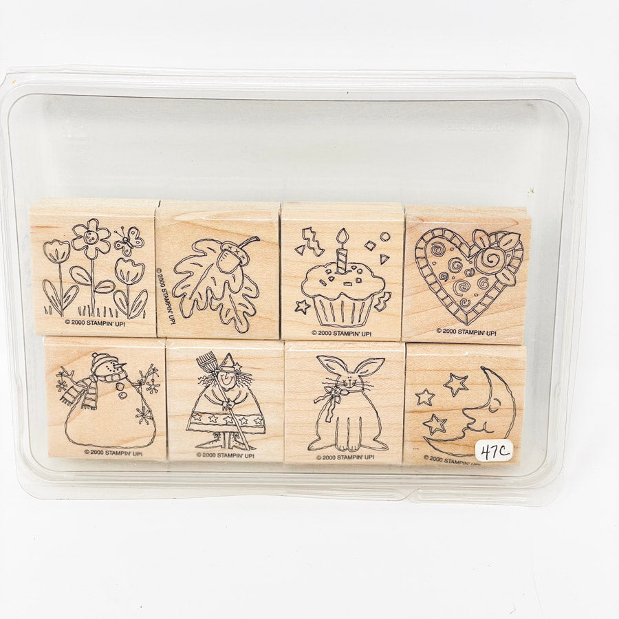 Stampin' Up! Rubber Stamps – All the Holidays Sets