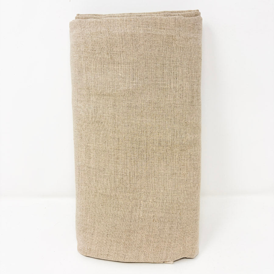 1.5 yd x 54" Tan Loose Weave Linen Style Blend Fabric