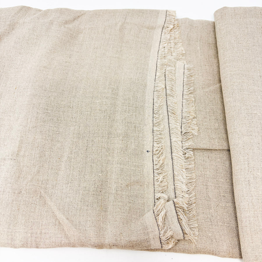 1.5 yd x 54" Tan Loose Weave Linen Style Blend Fabric
