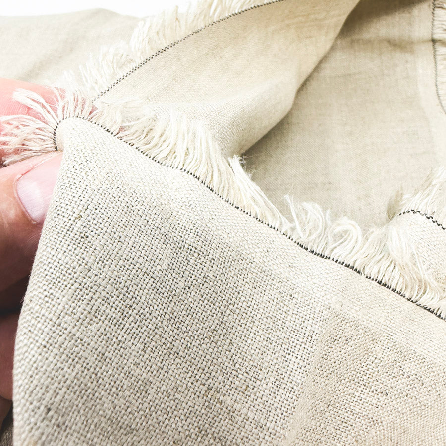 1.5 yd x 54" Tan Loose Weave Linen Style Blend Fabric