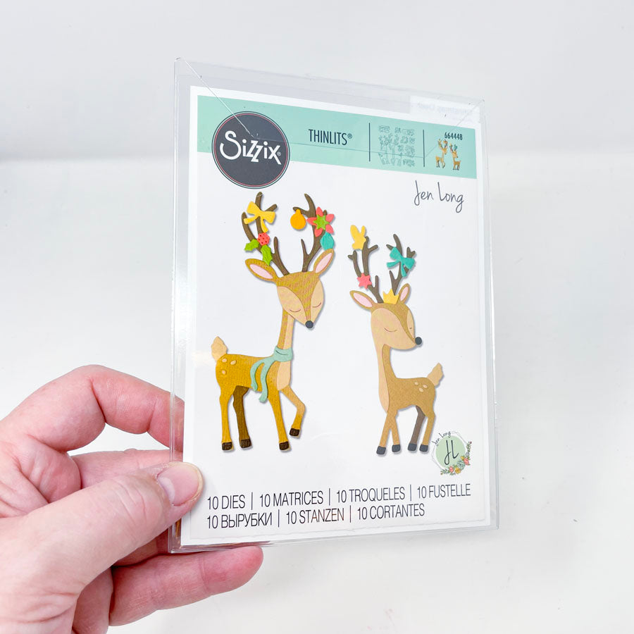 Jen Long Thinlits Christmas Deer - Sizzix