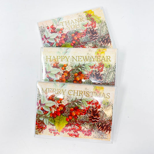 Holiday Greens Christmas Card Pack by Sherri Buck Baldwin (10)