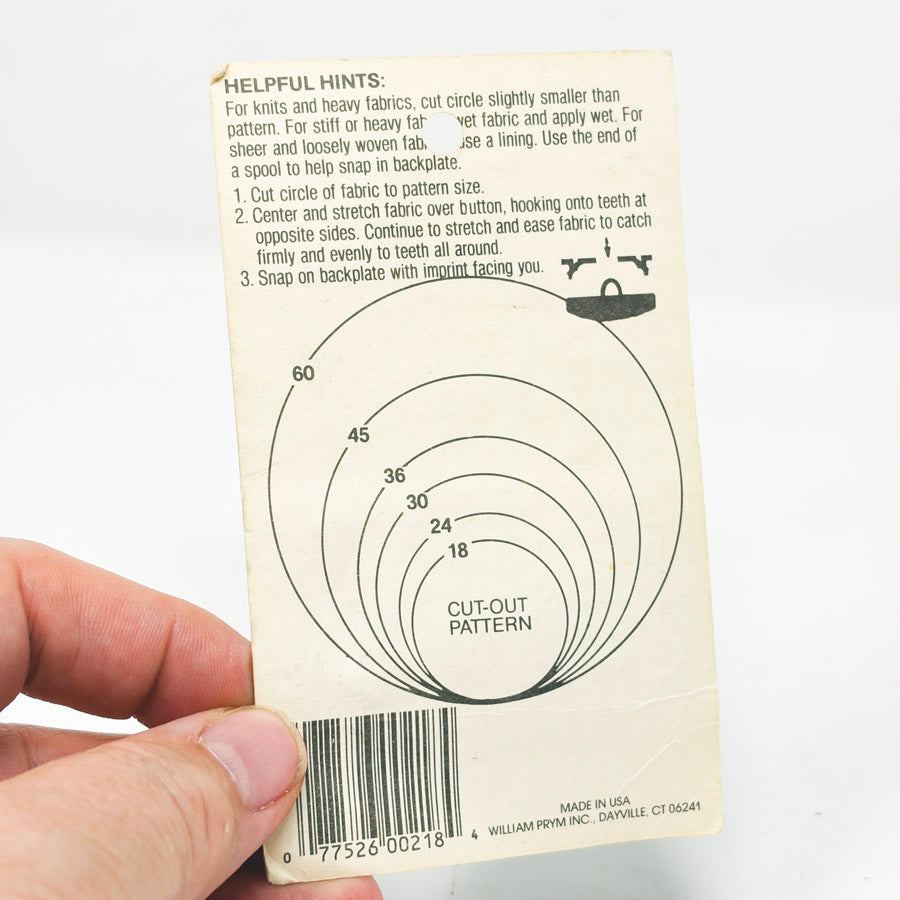Prym Cover Your Own Buttons – Size 18
