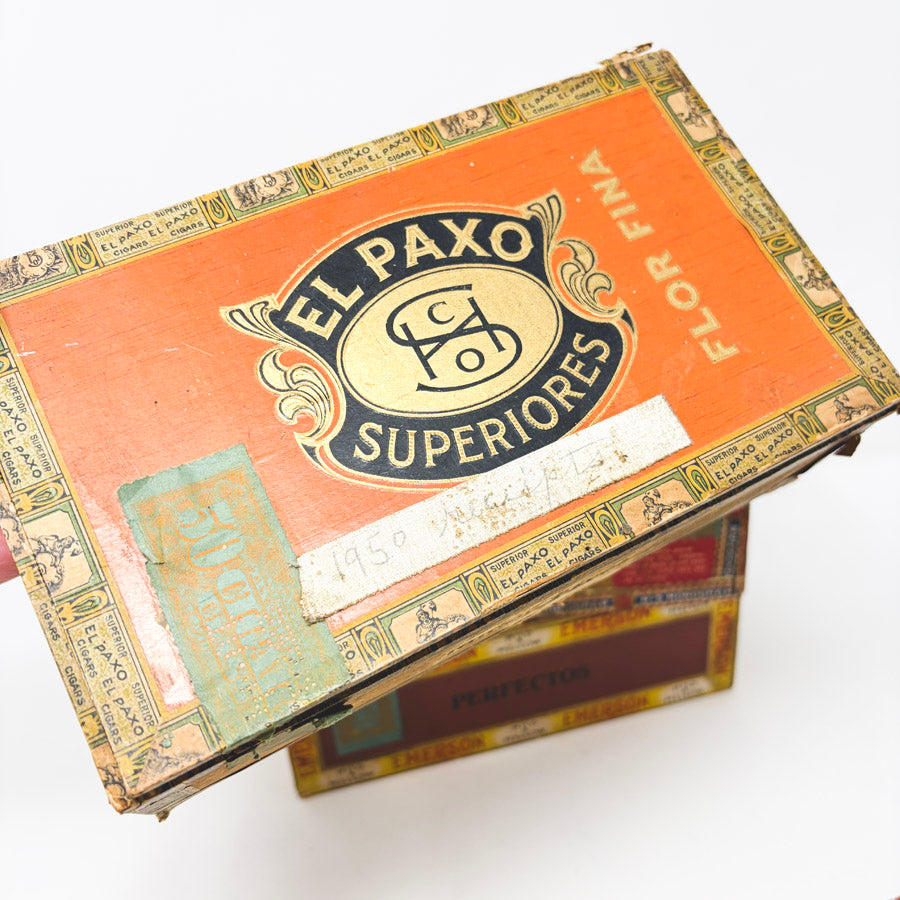 Vintage Wood Cigar Boxes