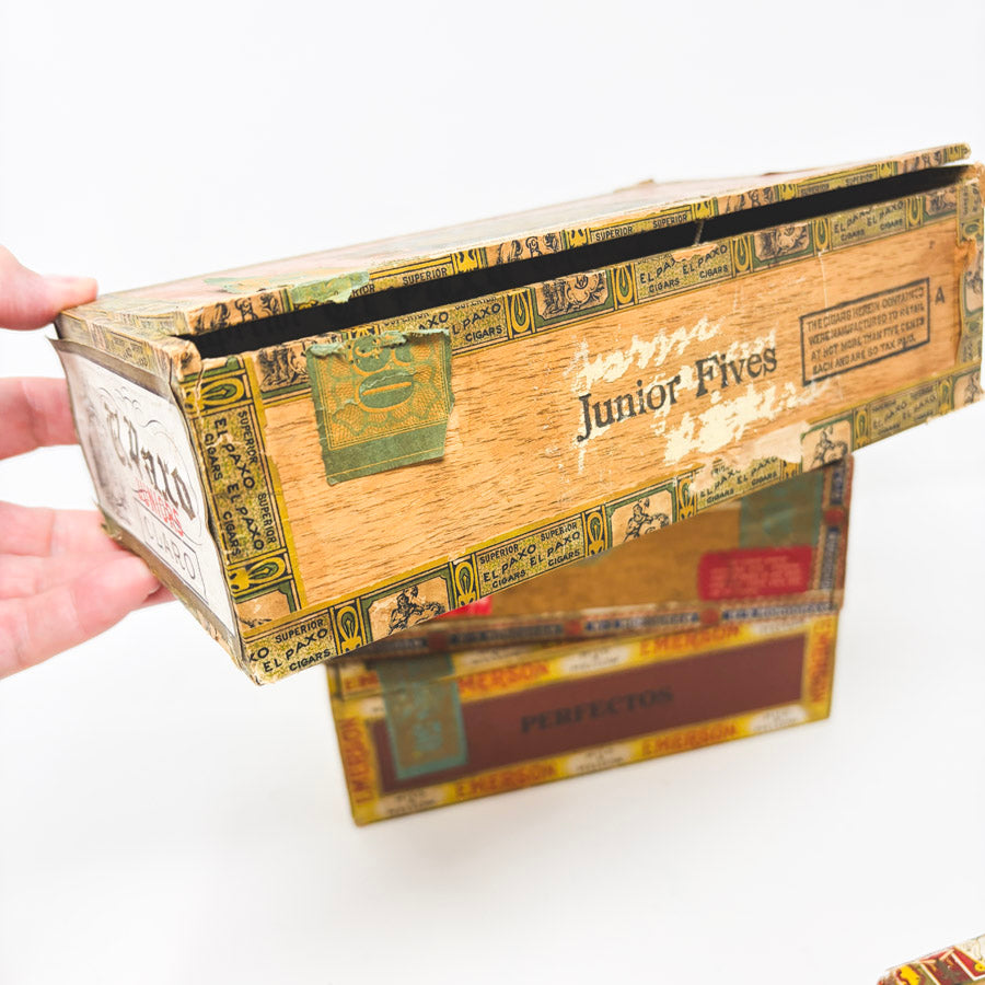 Vintage Wood Cigar Boxes